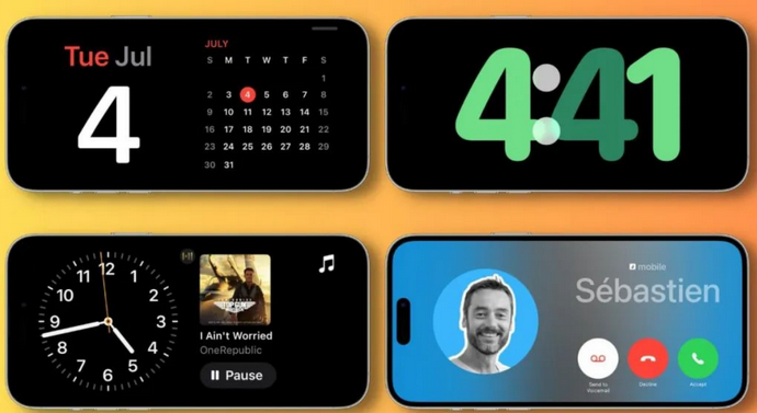 新化苹果手机维修分享iOS17横屏充电待机显示有什么好处 