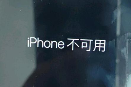 新化苹果服务网点分享锁屏界面显示“iPhone 不可用”如何解决 