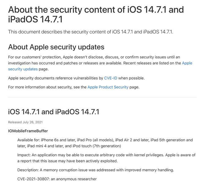 新化苹果手机维修分享iOS 14.7.1 正式版更新内容及升级方法 